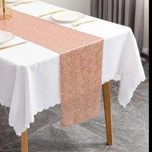 Rose Gold Sequin table runners